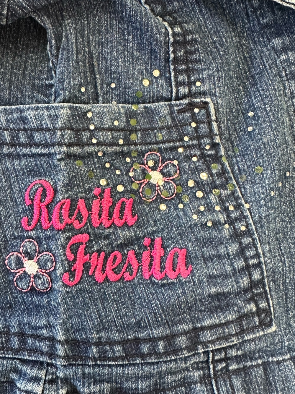 Rosita Fresita ‘Strawberry Shortcake’ kids denim jacket - Picture 5 of 7